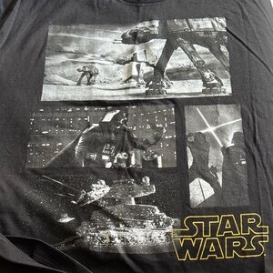 Star Wars Black Cotton T-Shirt